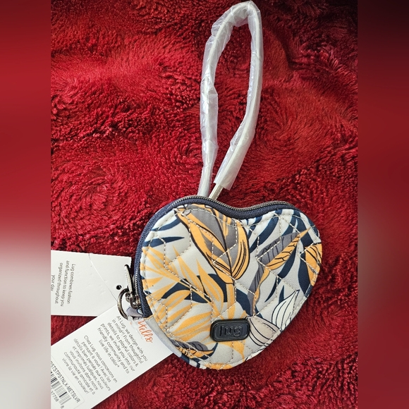 lug Handbags - NWT Lug Heart Pouch + Satin Luxe Strap = Wristlet, $30 Retail See Screenshots